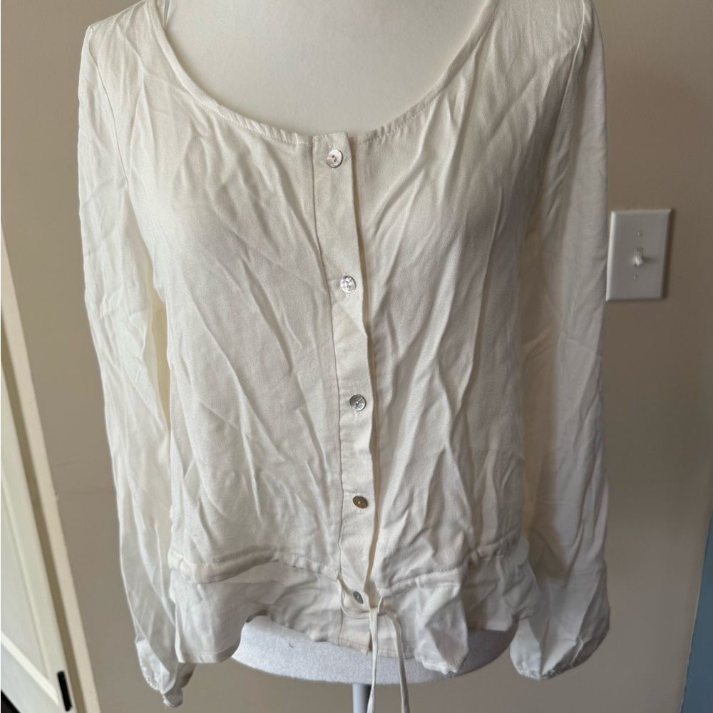 Women’s white blouse size large